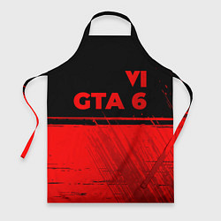 Фартук GTA 6 - red gradient посередине