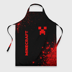 Фартук кулинарный Minecraft - red gradient вертикально, цвет: 3D-принт