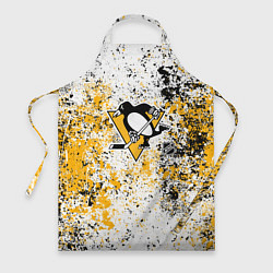 Фартук кулинарный Pittsburgh Penguins NHL white, цвет: 3D-принт