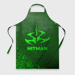 Фартук кулинарный Hitman - green gradient, цвет: 3D-принт