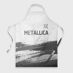 Фартук кулинарный Metallica - white gradient посередине, цвет: 3D-принт