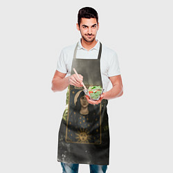 Фартук кулинарный Карта с Билли Айлиш, цвет: 3D-принт — фото 2