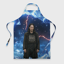 Фартук кулинарный Bones в именном бронежилете, цвет: 3D-принт