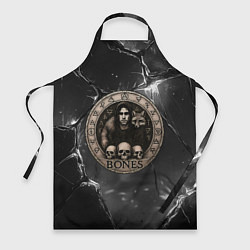 Фартук кулинарный Bones с лисой - готика, цвет: 3D-принт