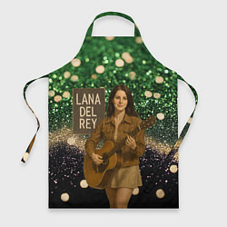 Фартук кулинарный Lana Del Rey играет на гитаре, цвет: 3D-принт