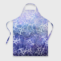 Фартук Абстракция - white web on blue background