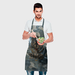 Фартук кулинарный ВМФ волк на камуфляже, цвет: 3D-принт — фото 2