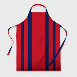 Фартук кулинарный Color black red stripes, цвет: 3D-принт