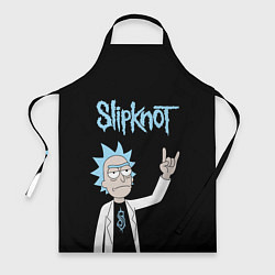 Фартук кулинарный Slipknot и Рик Санчес из Рик и Морти, цвет: 3D-принт