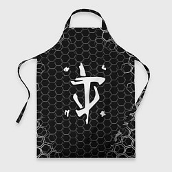 Фартук кулинарный Doom соты текстура, цвет: 3D-принт