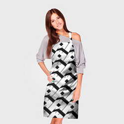 Фартук кулинарный Три буквы: чёрные, цвет: 3D-принт — фото 2