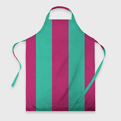 Фартук кулинарный Color turquoise pink, цвет: 3D-принт