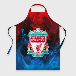 Фартук кулинарный Liverpool огненный дым текстура, цвет: 3D-принт