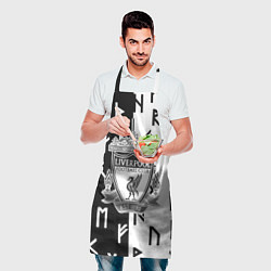 Фартук кулинарный Liverpool символы текстура, цвет: 3D-принт — фото 2