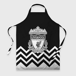 Фартук кулинарный Liverpool чернобелые линии, цвет: 3D-принт