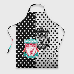 Фартук Liverpool черно белые точки