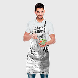 Фартук кулинарный Borussia черно белые краски, цвет: 3D-принт — фото 2
