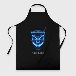 Фартук кулинарный Neon skull cocktail, цвет: 3D-принт