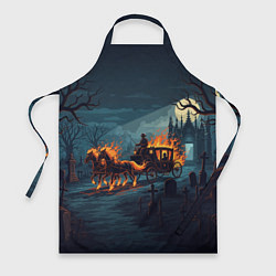 Фартук Призраки в горящей конной повозке