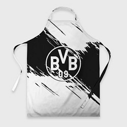 Фартук Borussia черно белые полосы