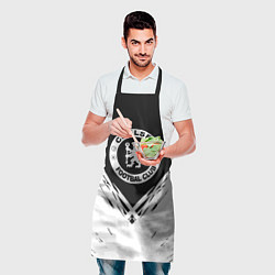 Фартук кулинарный Челси белые краски, цвет: 3D-принт — фото 2