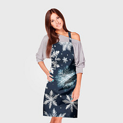 Фартук кулинарный Снежное небо, цвет: 3D-принт — фото 2