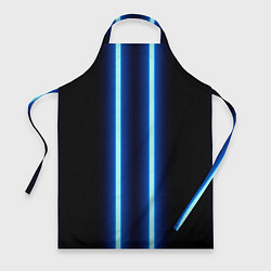 Фартук кулинарный Color blue neon, цвет: 3D-принт
