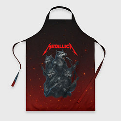 Фартук кулинарный Metallica в виде волков, цвет: 3D-принт