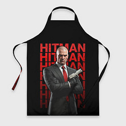Фартук кулинарный Хитман скрестив руки, цвет: 3D-принт