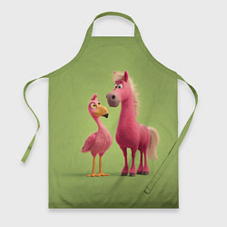 Фартук кулинарный Розовые они такие, цвет: 3D-принт