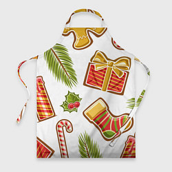 Фартук кулинарный Рождественский вайб, цвет: 3D-принт