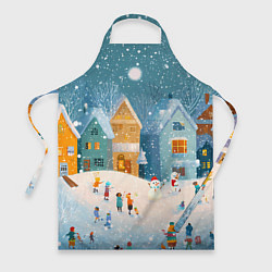 Фартук кулинарный Новогодние каникулы, цвет: 3D-принт