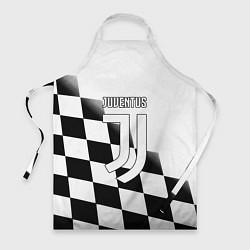 Фартук кулинарный Ювентус клетка краски, цвет: 3D-принт