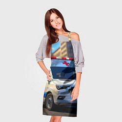 Фартук кулинарный Машина скорой помощи, цвет: 3D-принт — фото 2