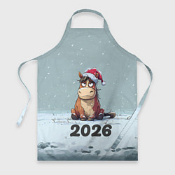 Фартук кулинарный Уставшая лошадка 2026, цвет: 3D-принт