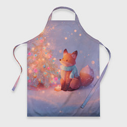 Фартук кулинарный Лисичка Новый год, цвет: 3D-принт