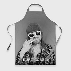 Фартук кулинарный Кобейн в очках, цвет: 3D-принт