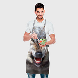 Фартук кулинарный Взгляд волка, цвет: 3D-принт — фото 2