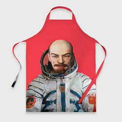 Фартук кулинарный Ленин космонавт, цвет: 3D-принт