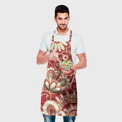 Фартук кулинарный Хохломская роспись, цвет: 3D-принт — фото 2
