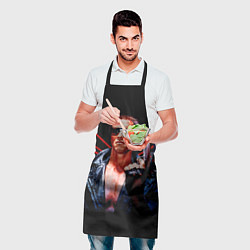 Фартук кулинарный Терминатор с пистолетом, цвет: 3D-принт — фото 2