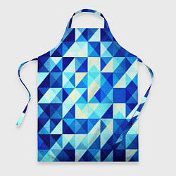 Фартук кулинарный Синяя геометрия, цвет: 3D-принт