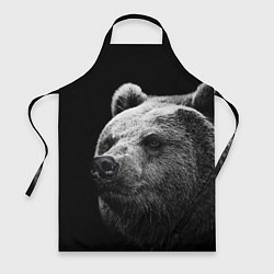 Фартук кулинарный Черно-белый медведь, цвет: 3D-принт