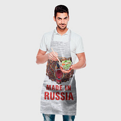 Фартук кулинарный Bear: Made in Russia, цвет: 3D-принт — фото 2