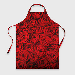Фартук кулинарный Красные розы, цвет: 3D-принт