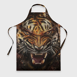 Фартук кулинарный Разъяренный тигр, цвет: 3D-принт