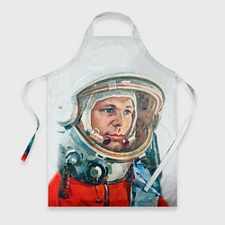Фартук кулинарный Гагарин в полете, цвет: 3D-принт