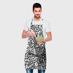 Фартук кулинарный Английский алфавит, цвет: 3D-принт — фото 2