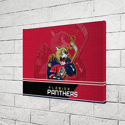 Холст прямоугольный Florida Panthers, цвет: 3D-принт — фото 2