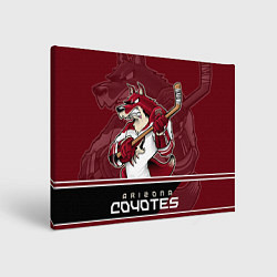 Холст прямоугольный Arizona Coyotes, цвет: 3D-принт